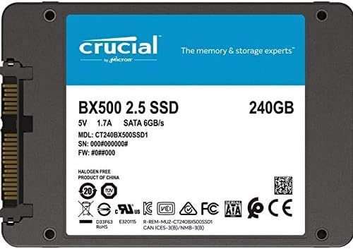 HD BX500 240GB 2.5” SSD SATA-3